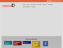 Tablet Screenshot of capsis.cl